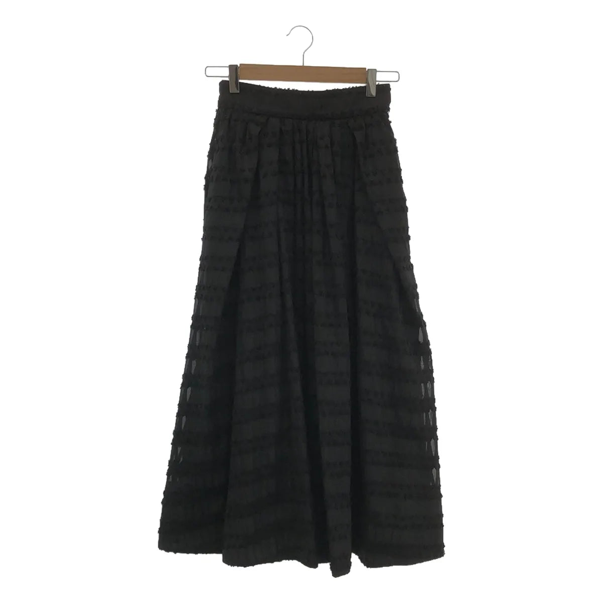ELENDEEK / エレンディーク | タックギャザーフレアスカート | 1 | ブラック | レディース