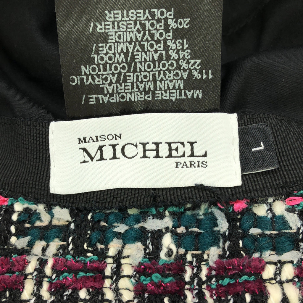 【美品】  Maison Michel / メゾンミッシェル | Axel ツイード バケット ハット | マルチカラー | レディース
