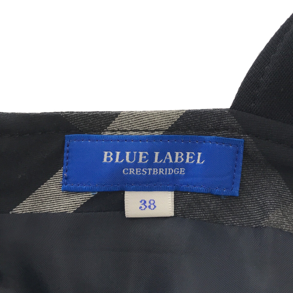 BLUE LABEL CRESTBRIDGE / ブルーレーベル・クレストブリッジ | バックジップ ノースリーブワンピース | 38 | – KLD