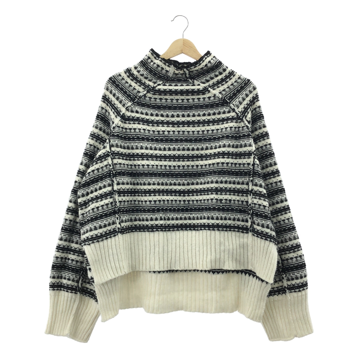 MM6 Maison Margiela / エムエムシックスメゾンマルジェラ | 2021AW | アルパカ混 インサイドアウト ニット | L | レディース