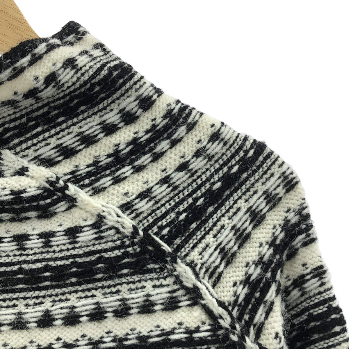 MM6 Maison Margiela / エムエムシックスメゾンマルジェラ | 2021AW | アルパカ混 インサイドアウト ニット | L | レディース