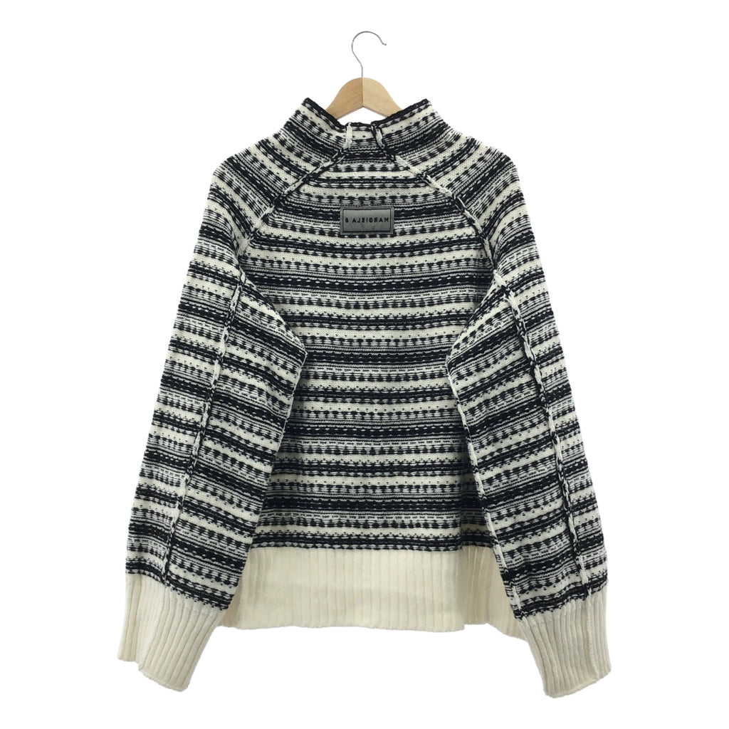 MM6 Maison Margiela / 엠엠 식스 메종 마르젤라 | 2021AW | 알파카 혼합 인사이드 아웃 니트 | L |