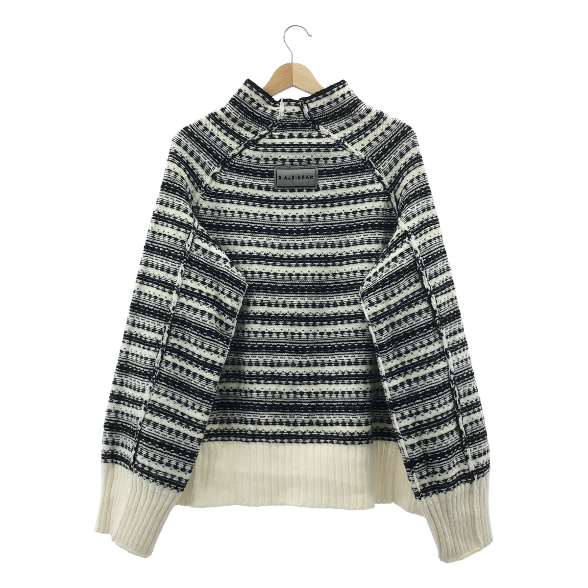 MM6 Maison Margiela / エムエムシックスメゾンマルジェラ | 2021AW | アルパカ混 インサイドアウト ニット | L | レディース