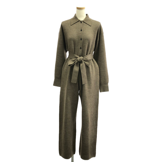 CLANE / クラネ | LOOSE KNIT ALL IN ONE ニット オールインワンパンツ | 1 | レディース