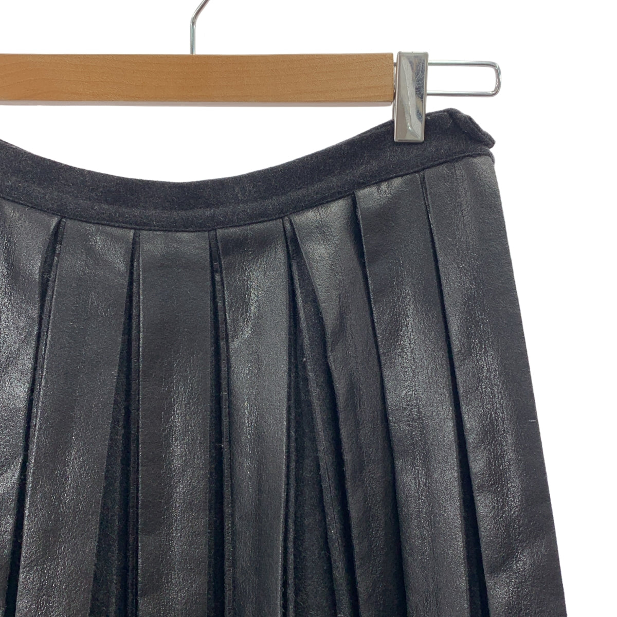 GOLDEN GOOSE | 羊毛橡膠塗層百褶裙 | XS | 女款