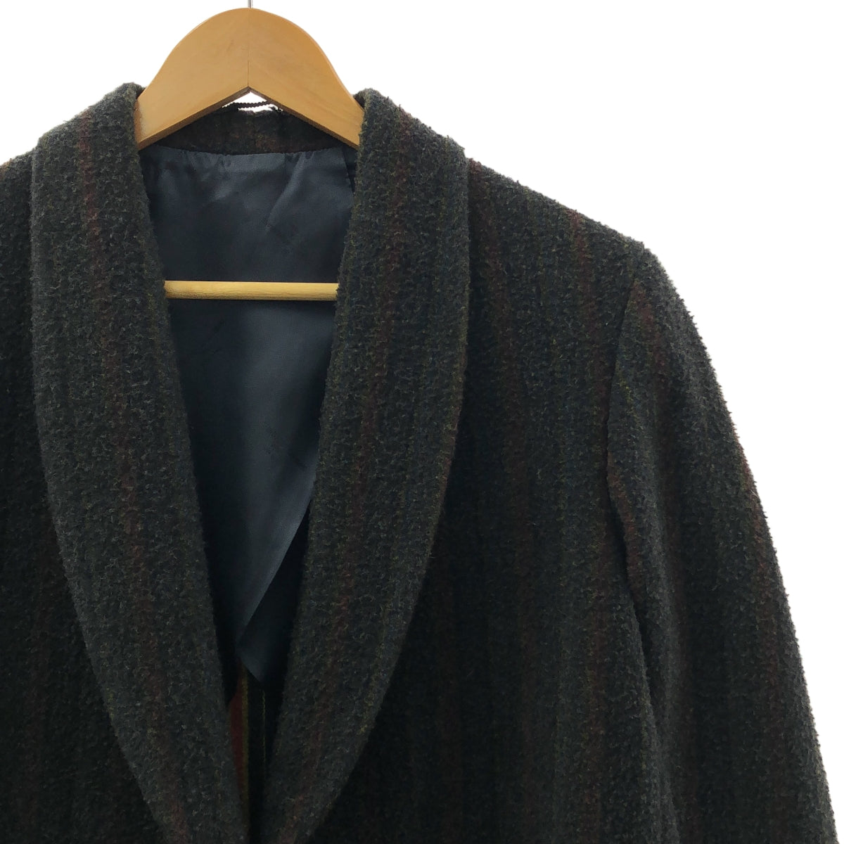 金鵝 (GOLDEN GOOSE) | 羊毛粗花呢條紋披肩領外套 | S 碼 | 女款