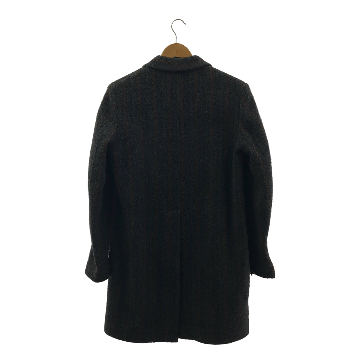 金鵝 (GOLDEN GOOSE) | 羊毛粗花呢條紋披肩領外套 | S 碼 | 女款