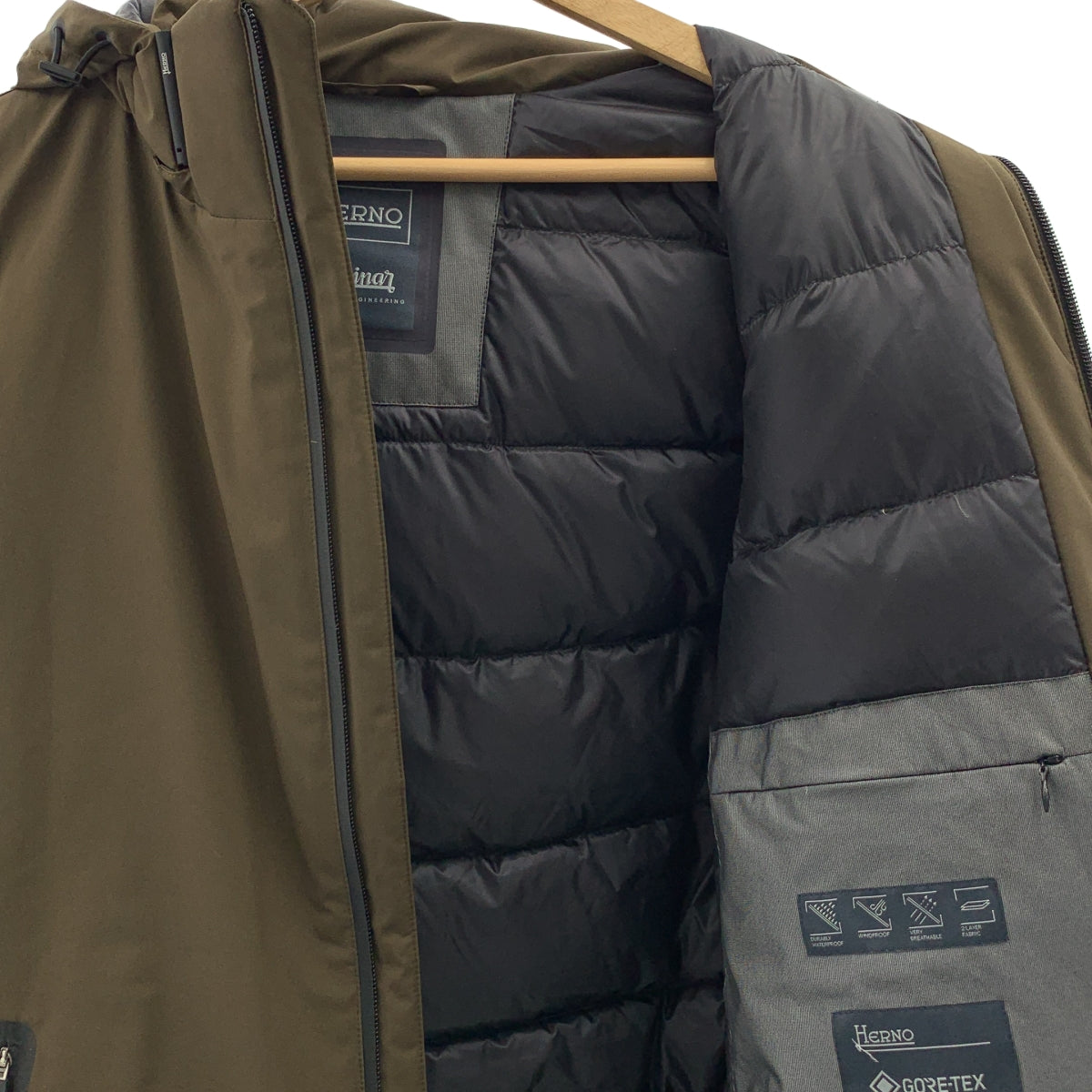 HERNO / ヘルノ | Laminar GORE-TEX / ラミナー ゴアテックス ダウンジャケット フーディ | 46 | メンズ