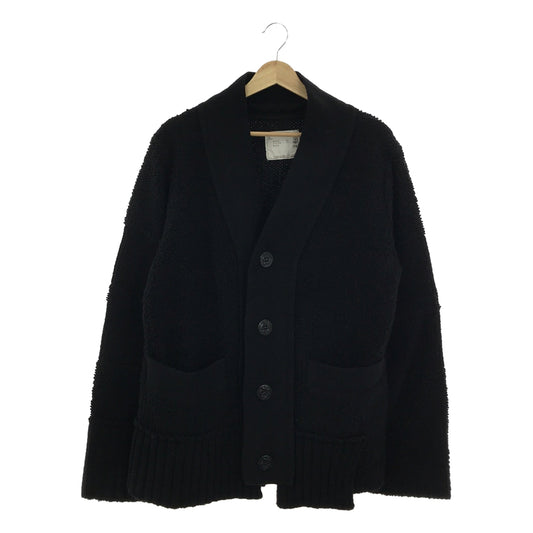sacai / 사카이 | 2020AW | Wool Knit Cardigan 비대칭 울 니트 가디건 | 1 |