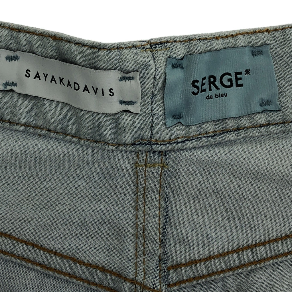SERGE de bleu / サージ | × SAYAKADAVIS / グラデーション ワイドデニムパンツ | 36 | インディゴ | レディース