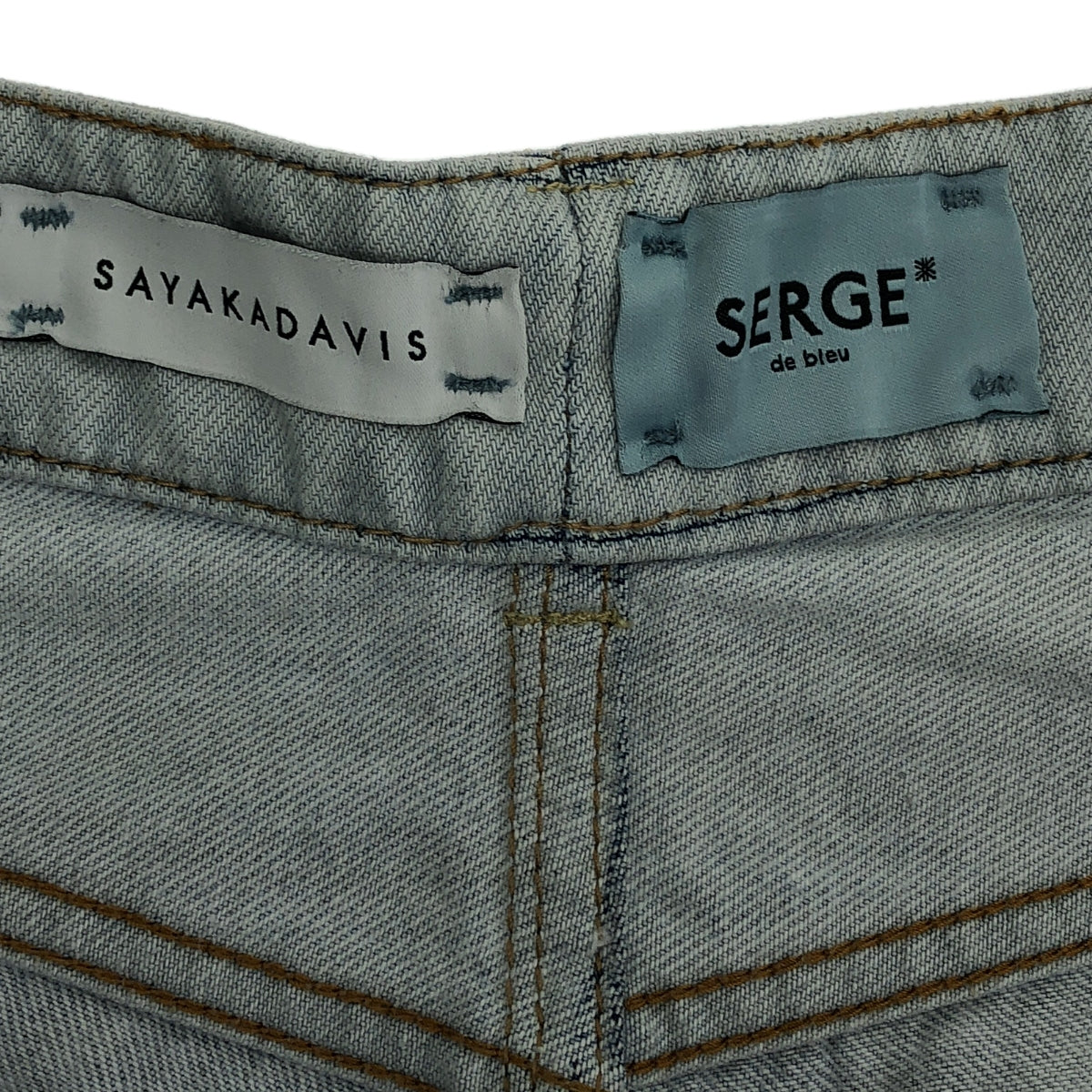 SERGE de bleu / サージ | × SAYAKADAVIS / グラデーション ワイドデニムパンツ | 36 | インディゴ | レディース