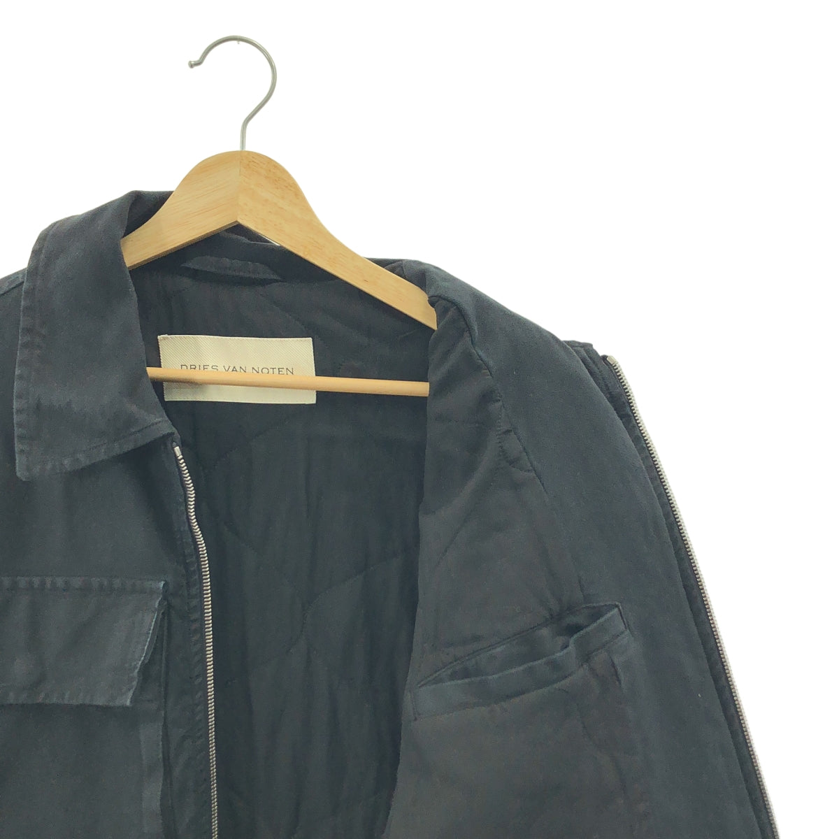 DRIES VAN NOTEN / ドリスヴァンノッテン | 2023AW | VONAC BIS GD 7333 M.W.JACKET オーバーダイ 中綿キルティング ジャケット | S |