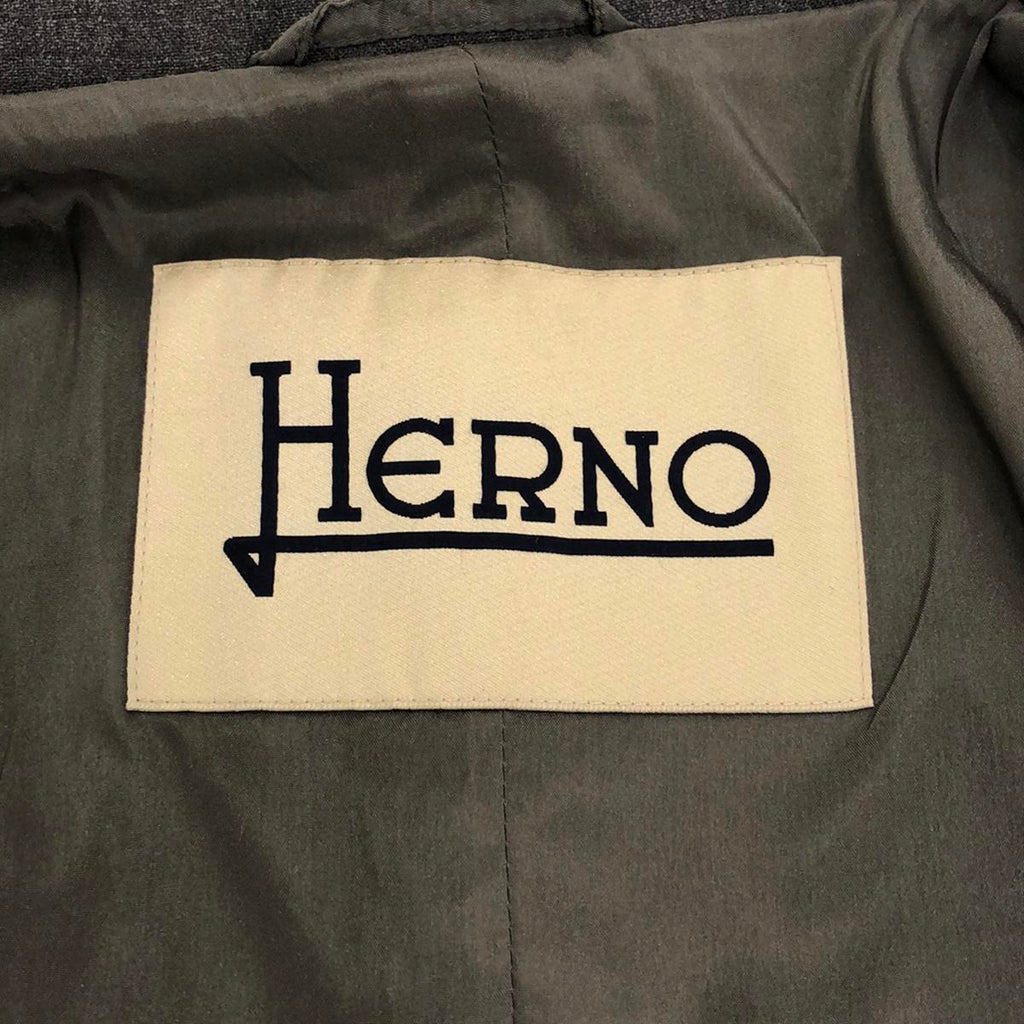 HERNO / ヘルノ | ウール Pコート | グレー | レディース