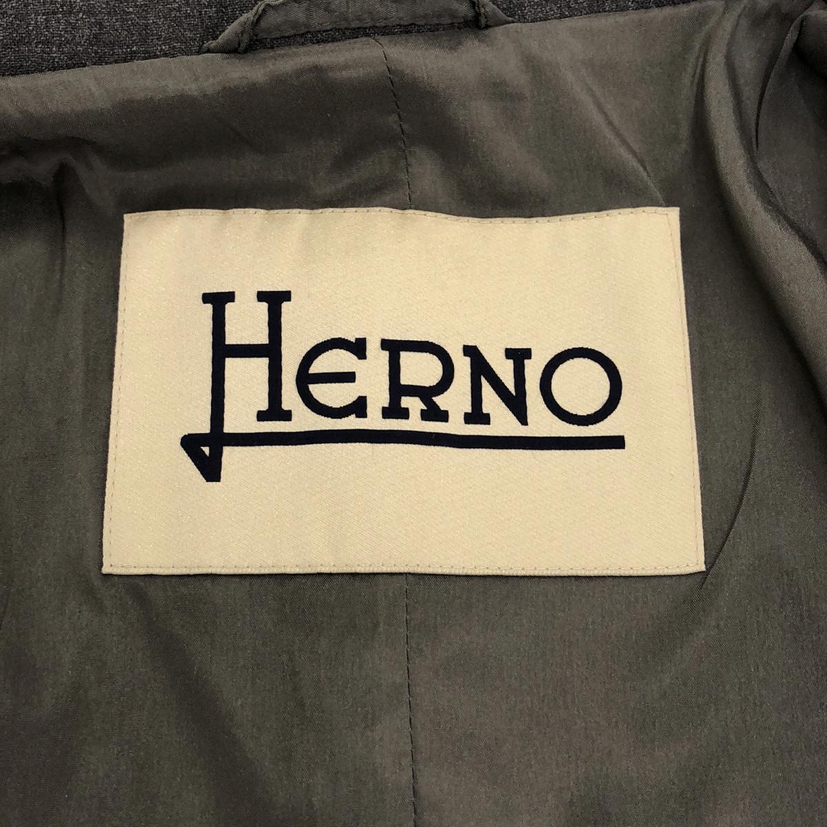 HERNO / ヘルノ | ウール Pコート | グレー | レディース