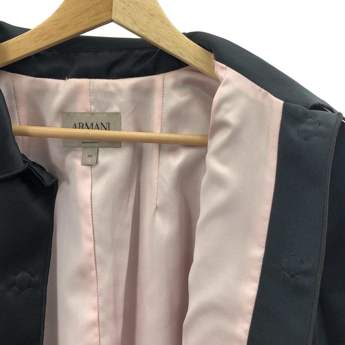 ARMANI COLLEZIONI / アルマーニコレツォーニ | ラウンドカラー ボレロ ジャケット | 40 | ブラック | レディース