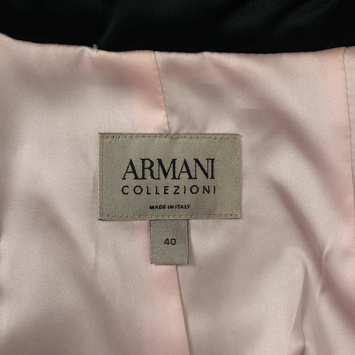 ARMANI COLLEZIONI / アルマーニコレツォーニ | ラウンドカラー ボレロ ジャケット | 40 | ブラック | レディース