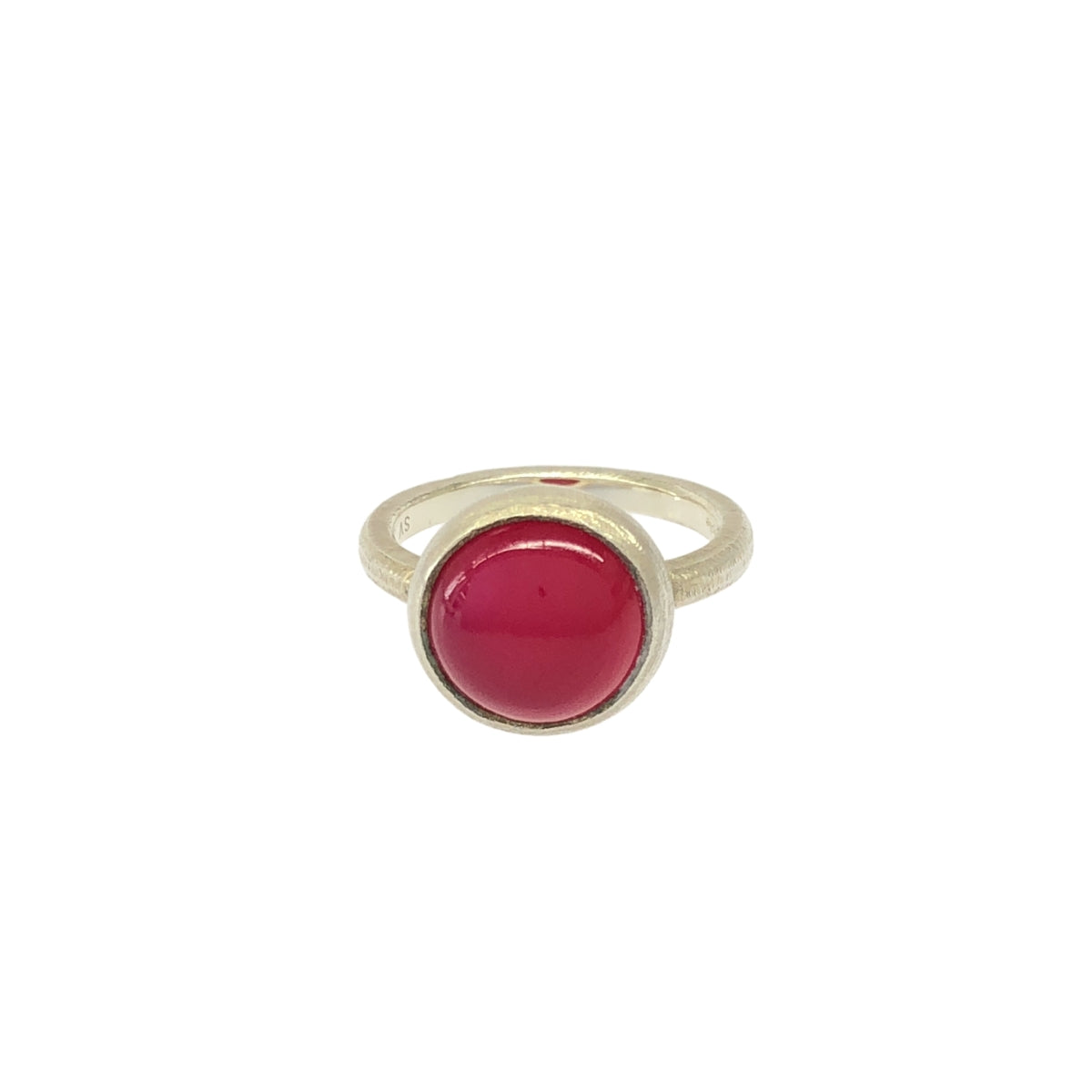 【美品】  Fruitsjolie / フリュイジョリ | Fjmp 1939 アップルレッド カルセドニー リング | ボルドー | レディース