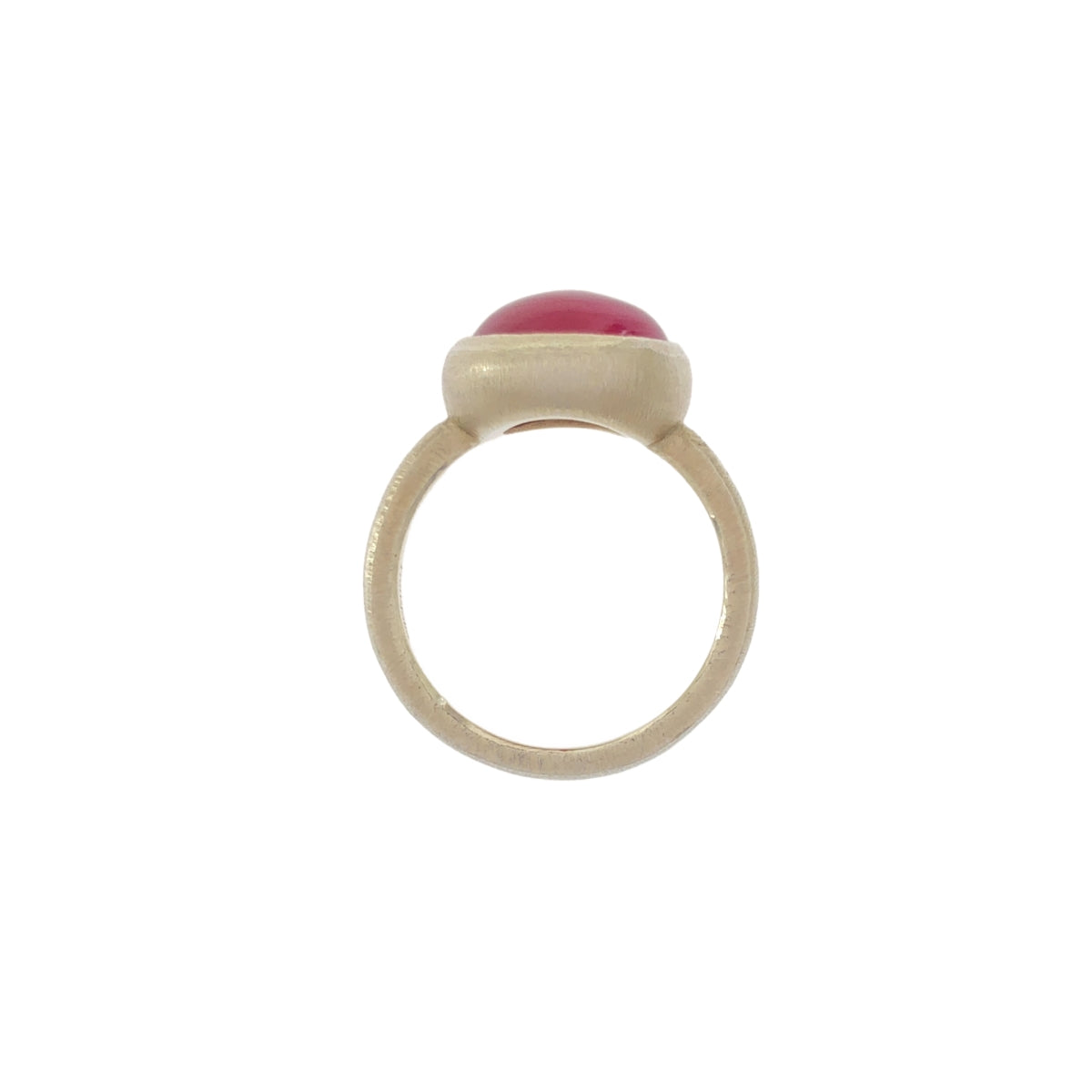 【美品】  Fruitsjolie / フリュイジョリ | Fjmp 1939 アップルレッド カルセドニー リング | ボルドー | レディース