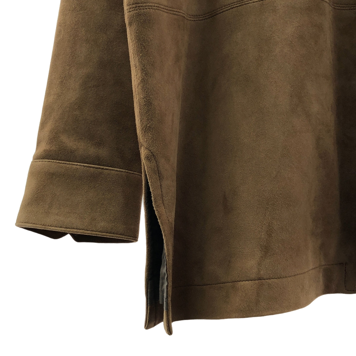 【美品】  NICENESS / ナイスネス | 2022AW | BOLAN アマゾンジャガー柄 切替 スエード ジャケット | L | MOCHA BROWN / も可ブラウン | メンズ