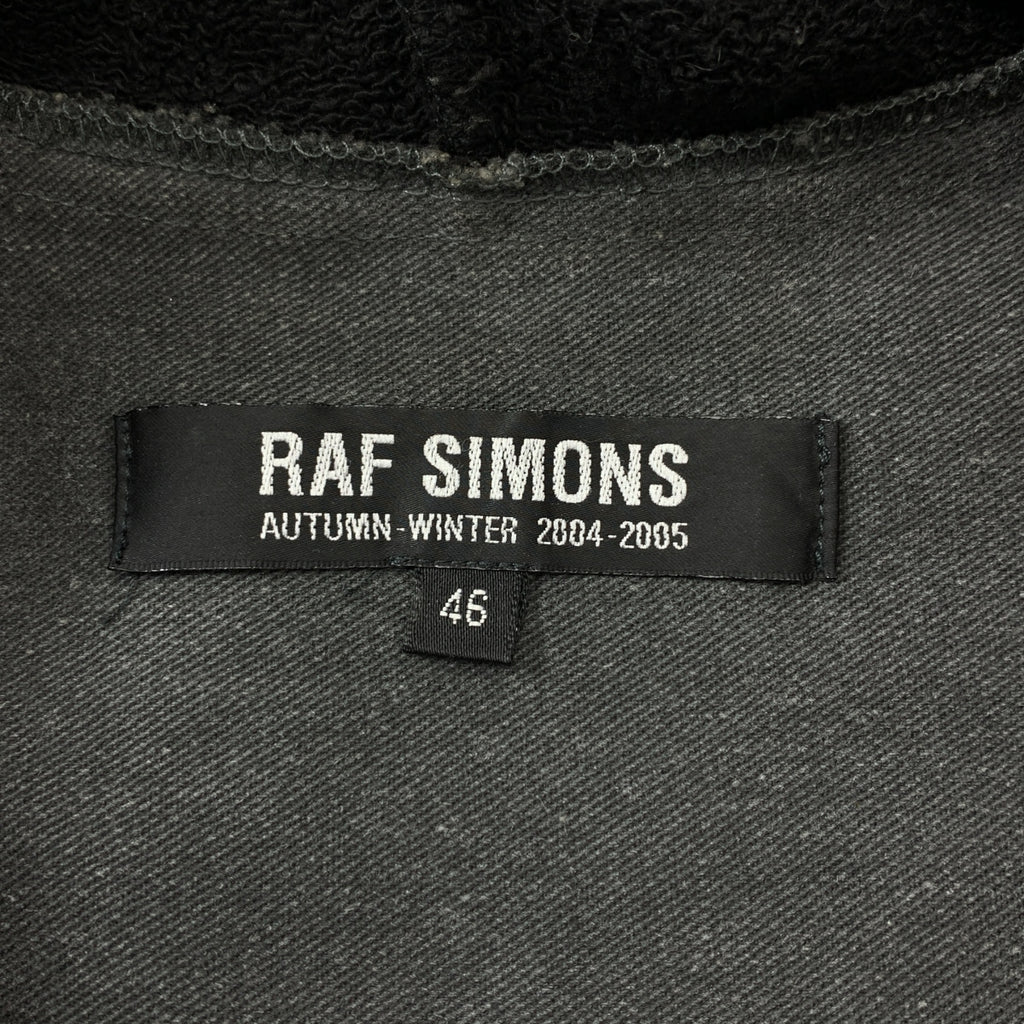 RAF SIMONS / ラフシモンズ | 2004AW | WAVES期 チェックドッキング レイヤード フードシャツ | 46 | メンズ