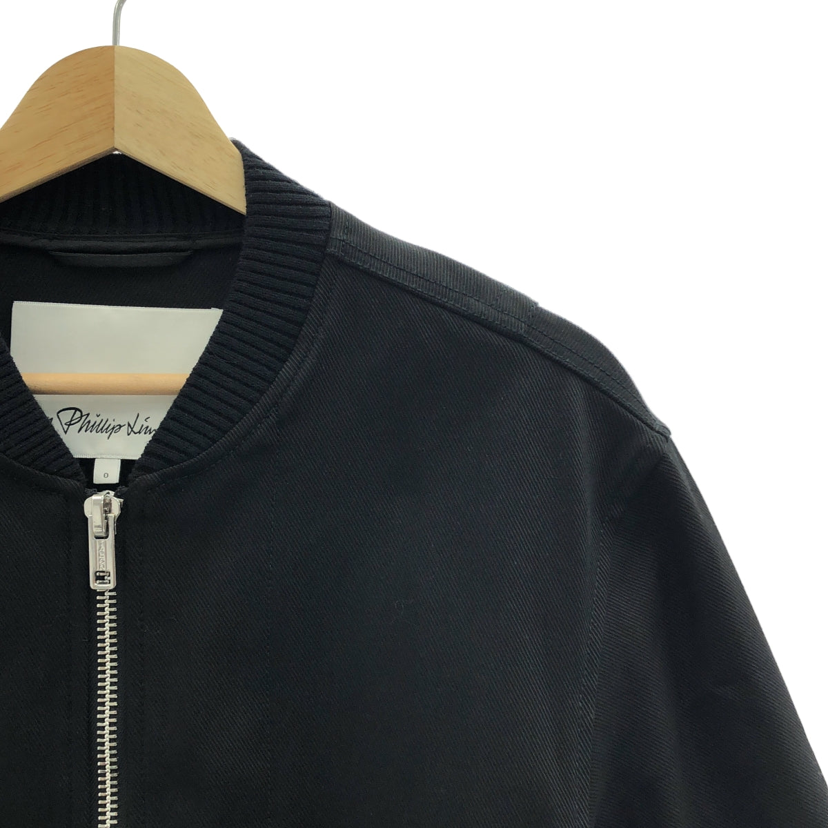 3.1 Phillip Lim / スリーワンフィリップリム | ストライプシャツ ドッキング ブルゾン ジャケット | 0 |