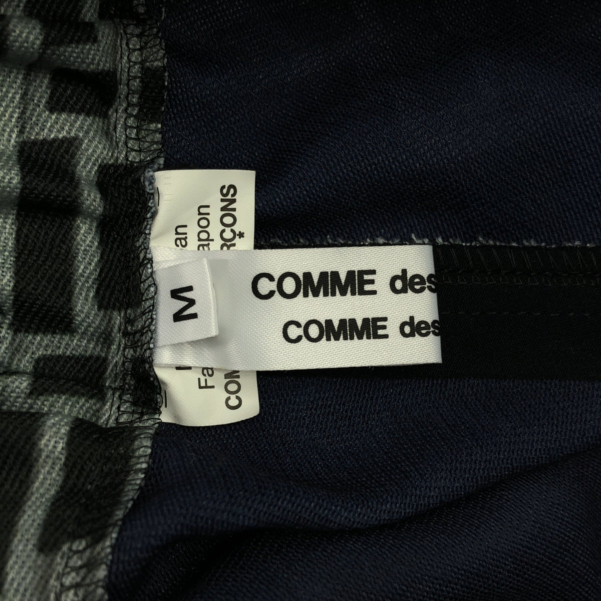 COMME des GARCONS COMME des GARCONS / コムコム | 2019SS | ポリエステル 総柄 ドローストリング ワイド ガーゴ パンツ | M | レディース
