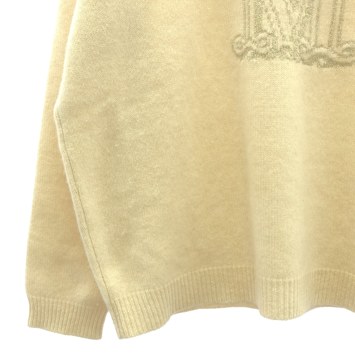 Max Mara | Cashmere M logo knit | S | Beige | Women's