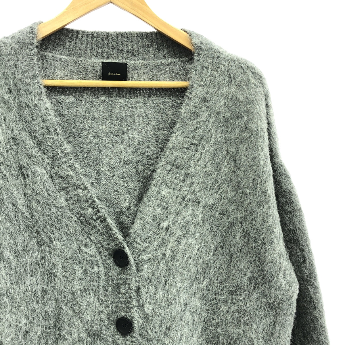 Spick and Span | 2023AW | Alpaca blend V-neck cardigan | F | Gray | Women's