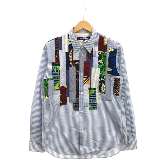 [Good Condition] JUNYAWATANABE COMME des GARCONS MAN / Junya Watanabe Man | 2016SS | All-over pattern patchwork regular collar shirt | S | Blue/Multicolor | Men's