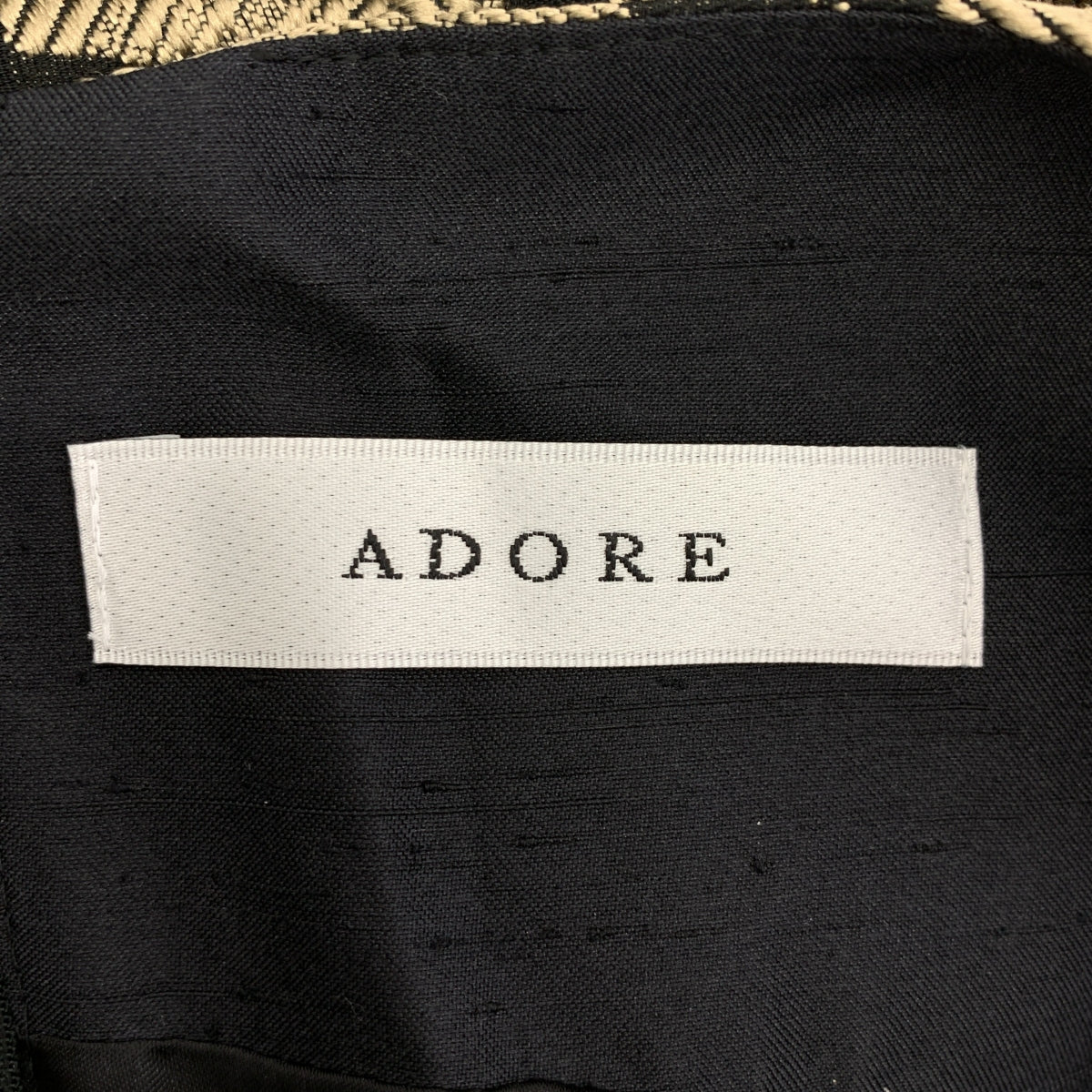 ADORE / アドーア | フラワージャガード タック ノースリーブ ワンピース | 38 | レディース