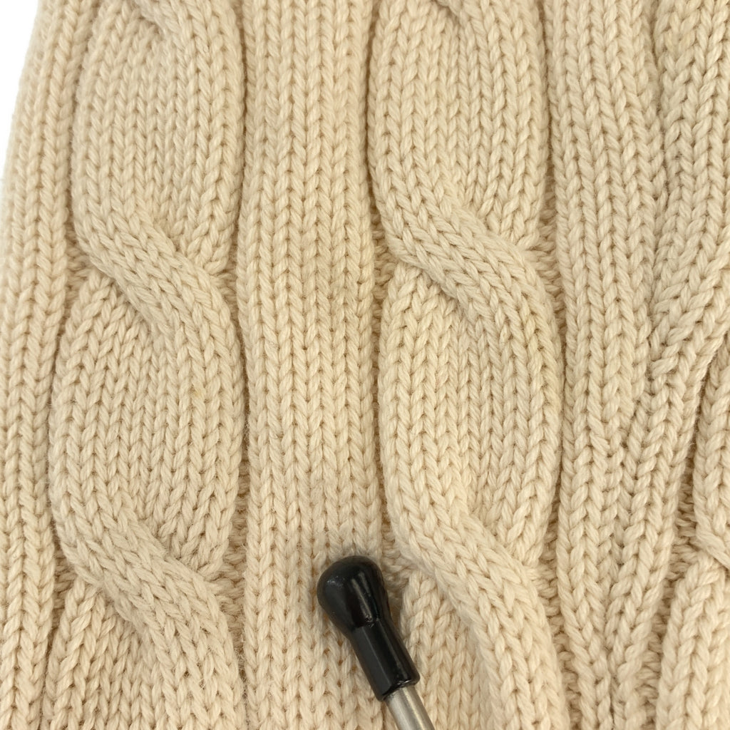 Lauren Ralph Lauren / ローレンラルフローレン | コットン ロゴショルダーボタン ケーブル ニット セーター | M | レディース