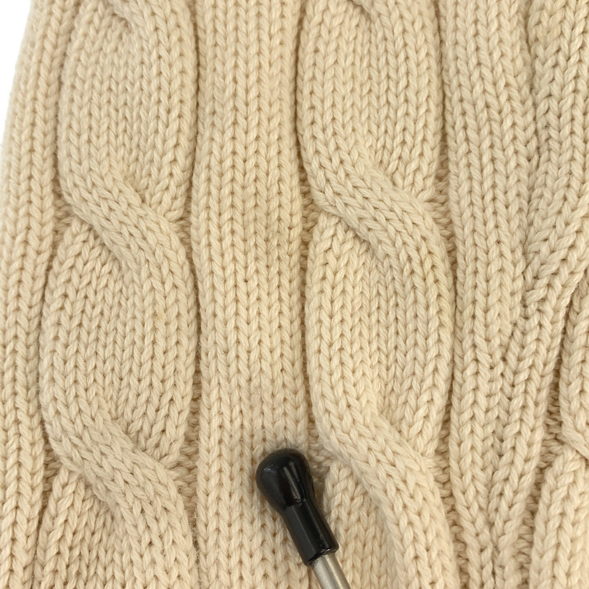 Lauren Ralph Lauren / ローレンラルフローレン | コットン ロゴショルダーボタン ケーブル ニット セーター | M | レディース