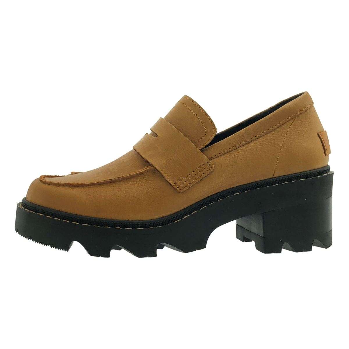 【成色極佳】SOREL 皮革 Logo 厚底樂福鞋 | 尺寸 25.5 | 棕色 | 女款