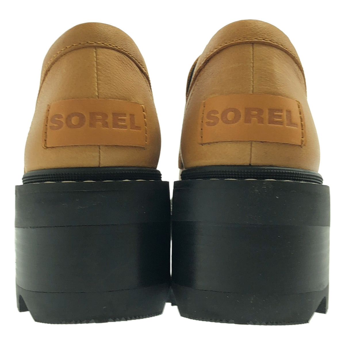 【成色極佳】SOREL 皮革 Logo 厚底樂福鞋 | 尺寸 25.5 | 棕色 | 女款