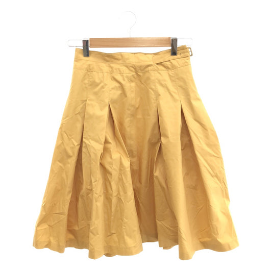 [New] ANAYI | Cotton tuck flare skirt | 38 | Yellow | Women's