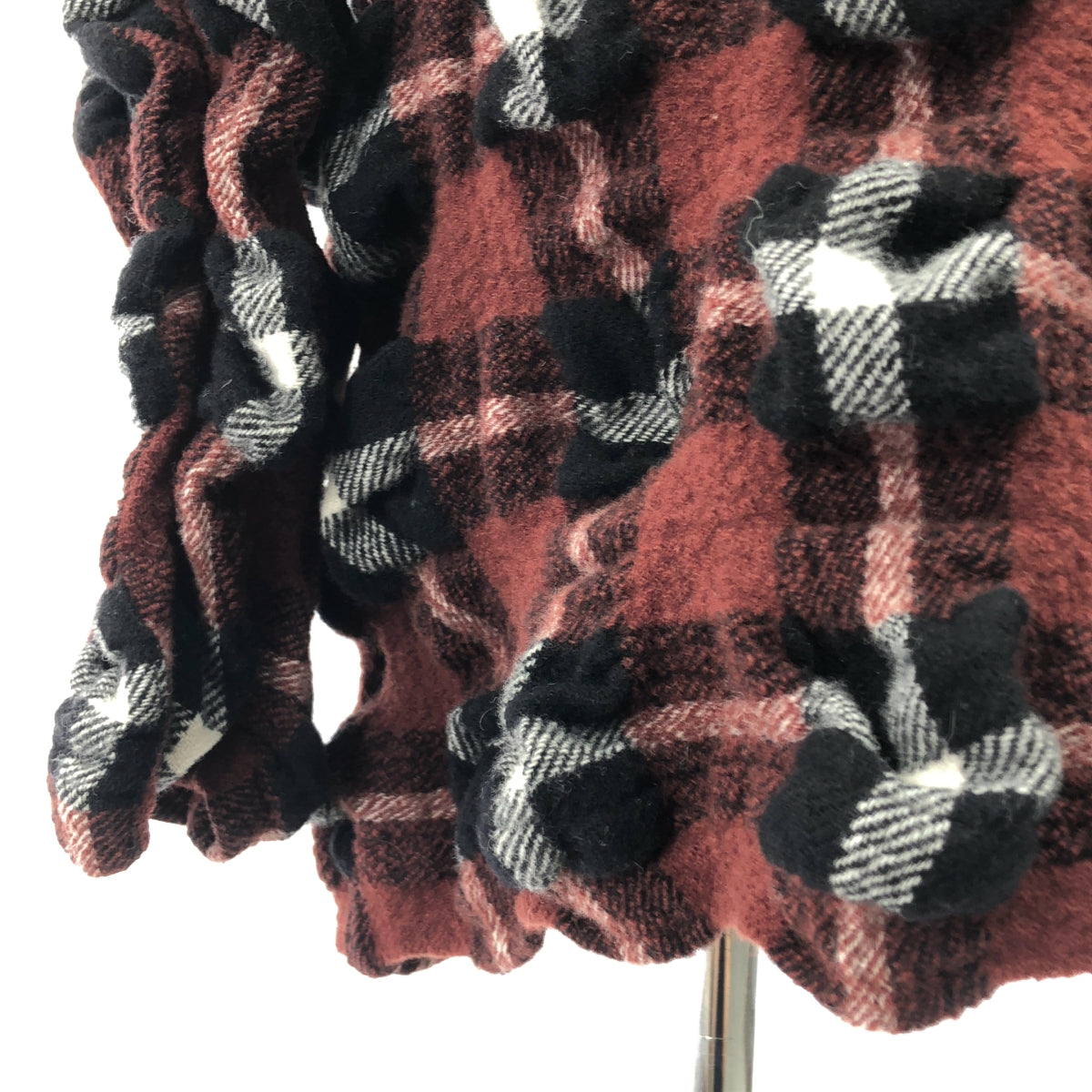 ISSEY MIYAKE / イッセイミヤケ | 2023AW | RHYTHM CHECK DRESS リズム チェック ドレス ワンピース | 2 | ブラウン/ブラック/ホワイト | レディース