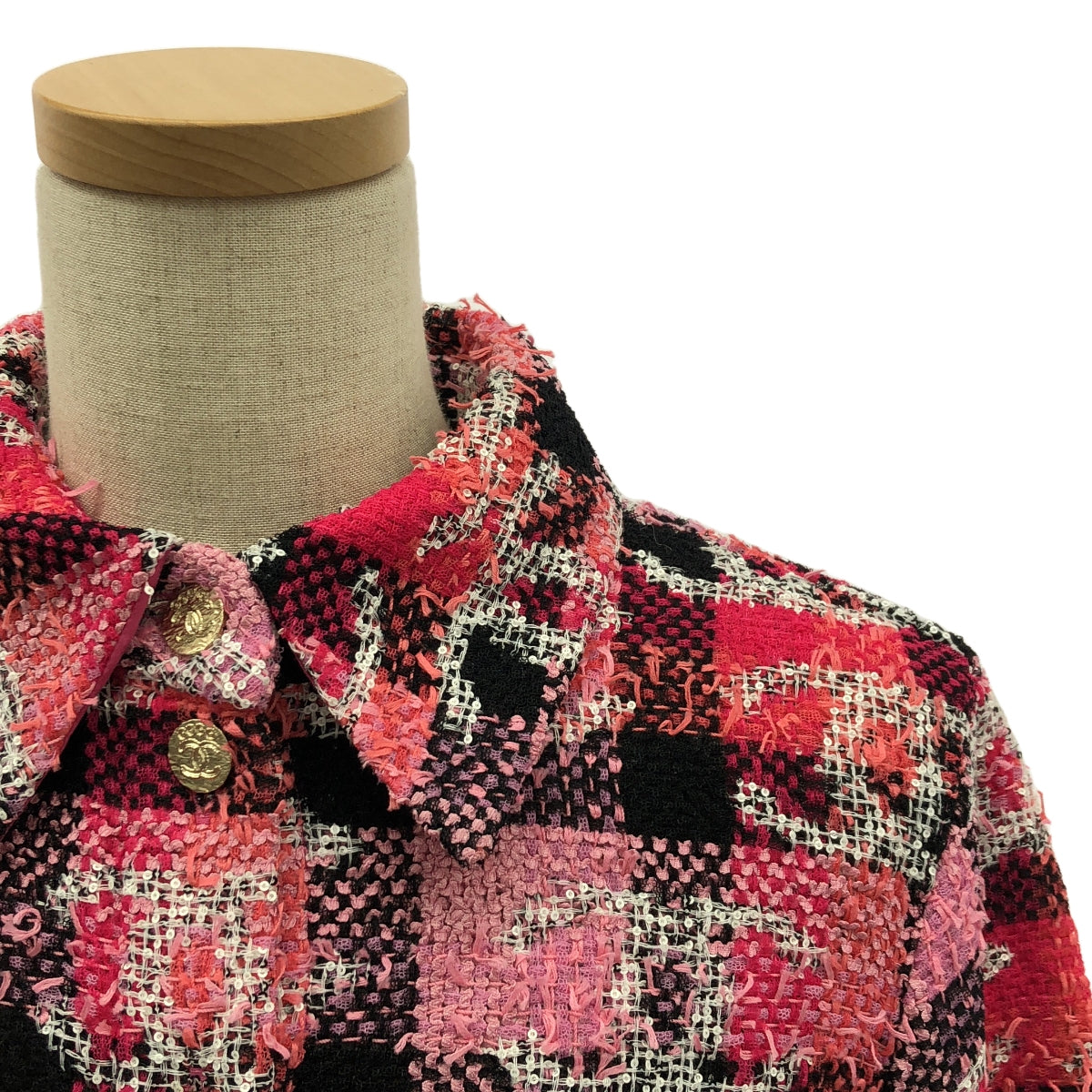 CHANEL / シャネル | Tweed Jacket / ココマーク 金ボタン ツイードジャケット | 36 | レディース