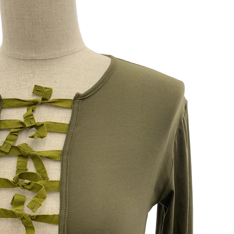 FUMIE=TANAKA / フミエタナカ | 2024SS | ribbon up long t リボン カットソー | 2 | レディース