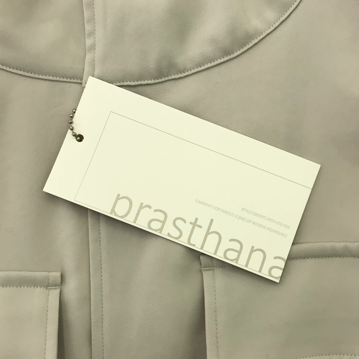 [新] prasthana / Prasthana |連帽 BDU 襯衫 | M |灰色 |男士