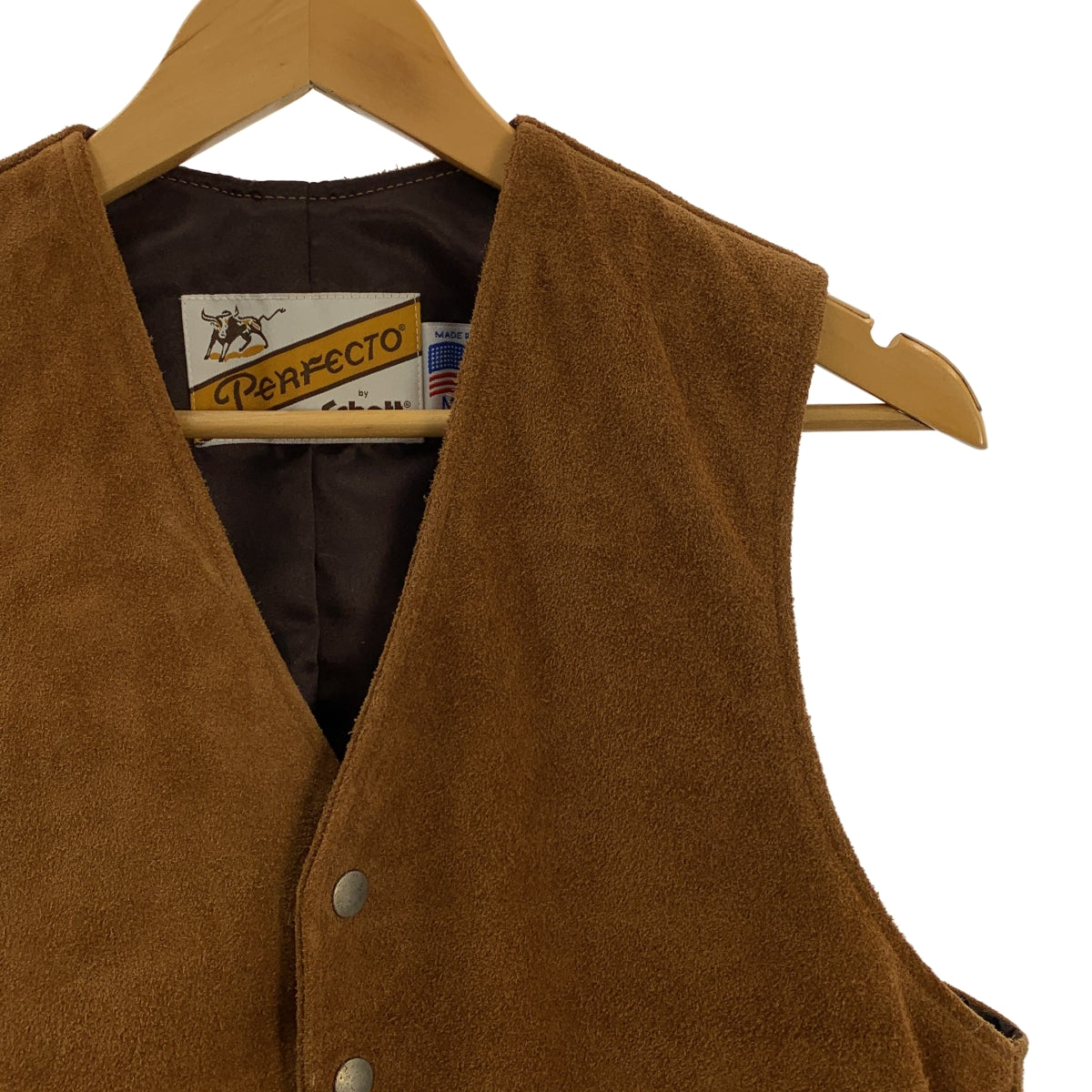 SCHOTT | 麂皮背心 | 全襯裡 | M碼 | 男士