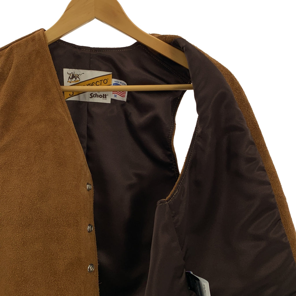 SCHOTT | 麂皮背心 | 全襯裡 | M碼 | 男士