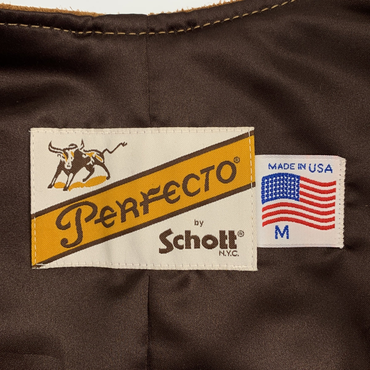 SCHOTT | 麂皮背心 | 全襯裡 | M碼 | 男士