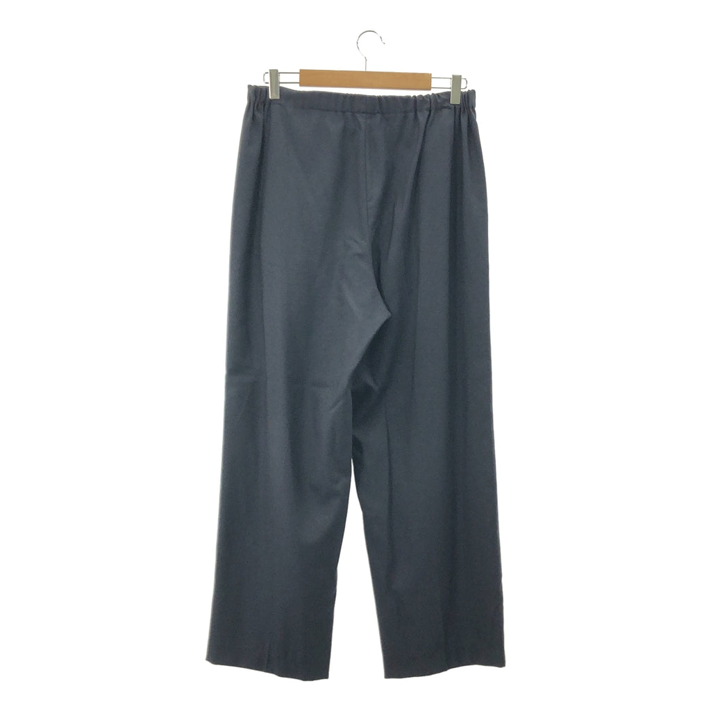 【美品】  THE ROW / ザロウ | バックウエストゴム 2タック ワイドスラックス パンツ | M | ダークネイビー | メンズ