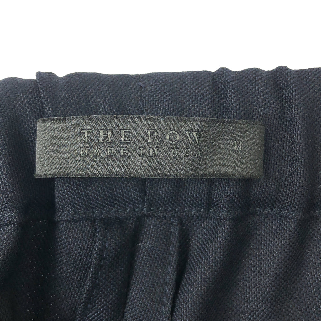 【美品】  THE ROW / ザロウ | バックウエストゴム 2タック ワイドスラックス パンツ | M | ダークネイビー | メンズ