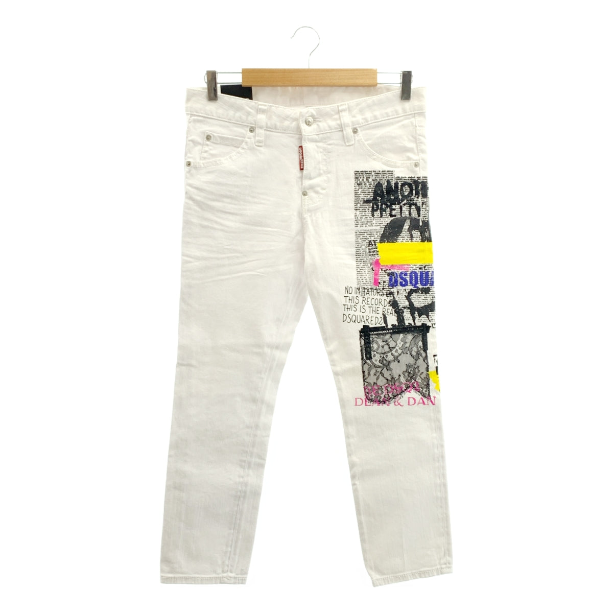 DSQUARED2 | 彩繪蕾絲牛仔褲 | 尺寸 36 | 女款