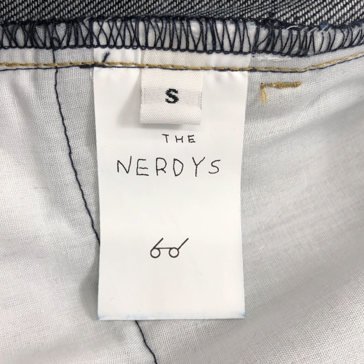 【美品】  THE NERDYS / ナーディーズ | High West Denim Pants ハイウエスト デニムパンツ | S | インディゴ | メンズ