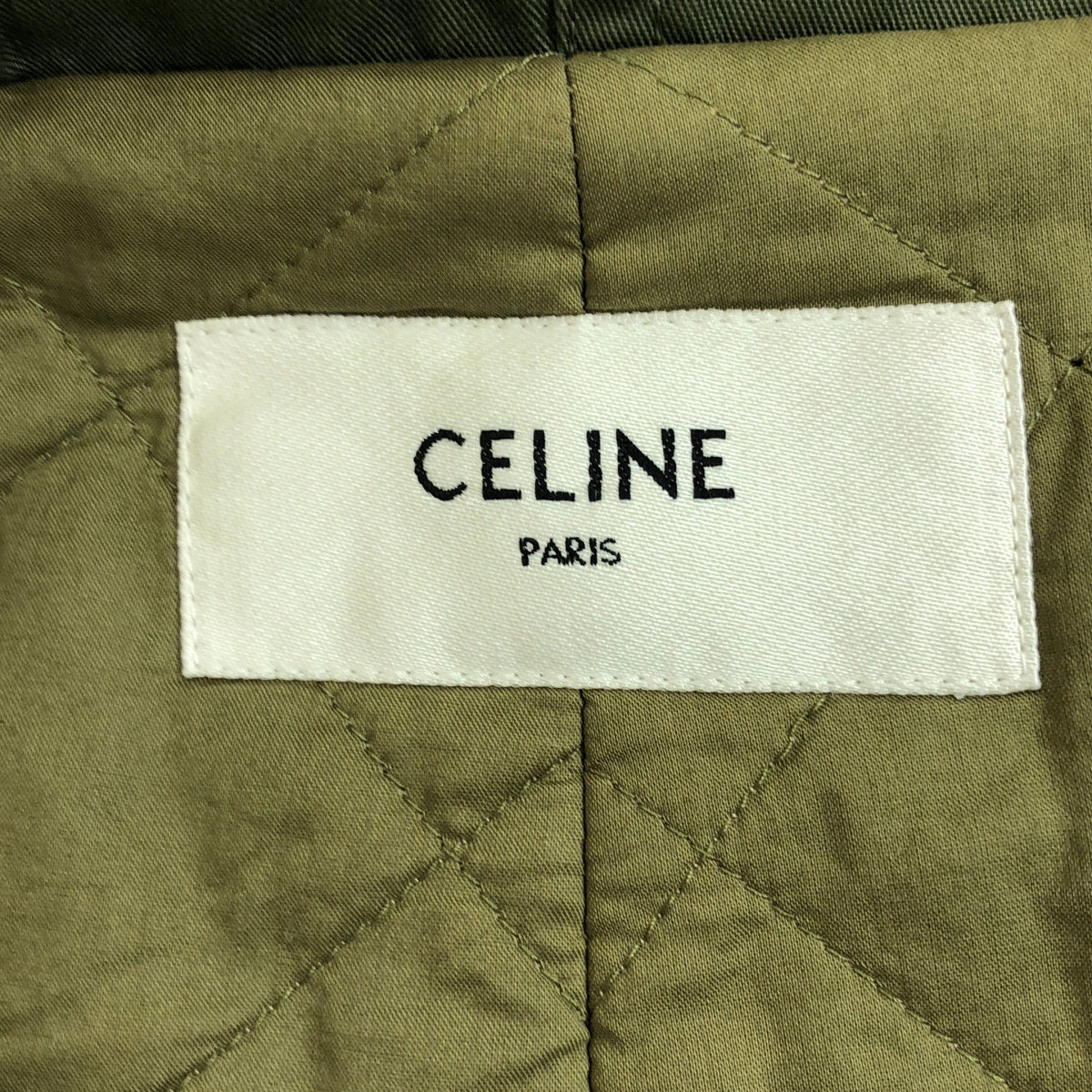 [狀況良好] CELINE | 2023AW | 軍事公園技術棉 | 40碼 | 卡其色 | 女款