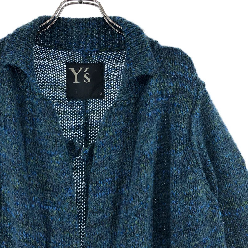 Y's / ワイズヨウジヤマモト | ウール モヘヤ ボタンレス カーディガン | 2 | レディース