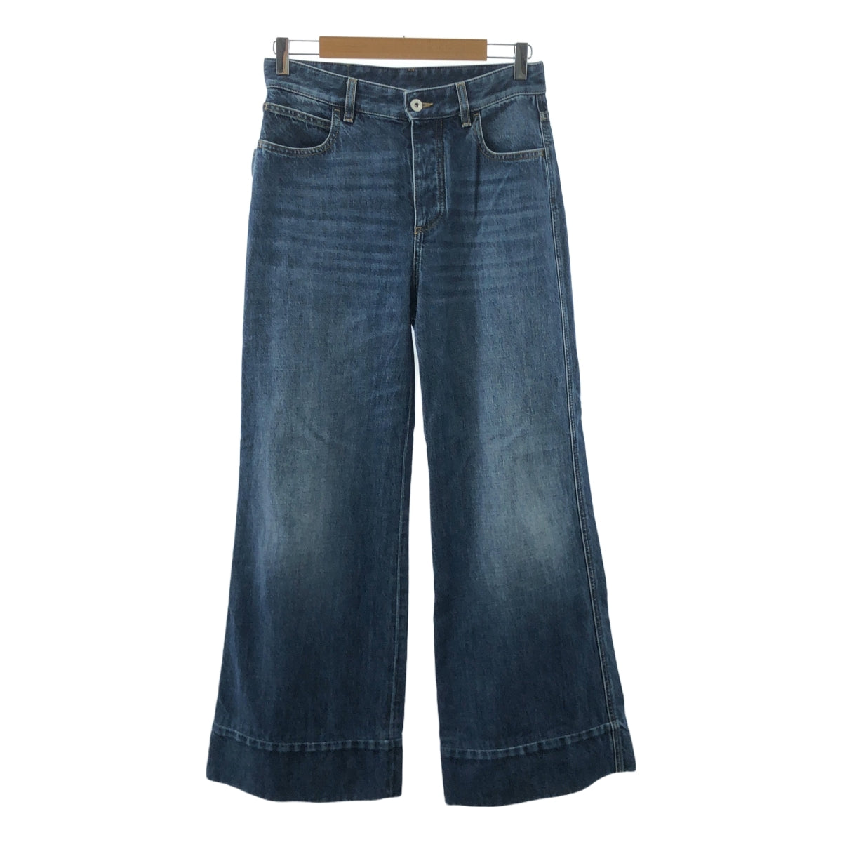 [狀況良好] BOTTEGA VENETA | 中度水洗寬牛仔褲 | 38碼 | 靛藍 | 女款