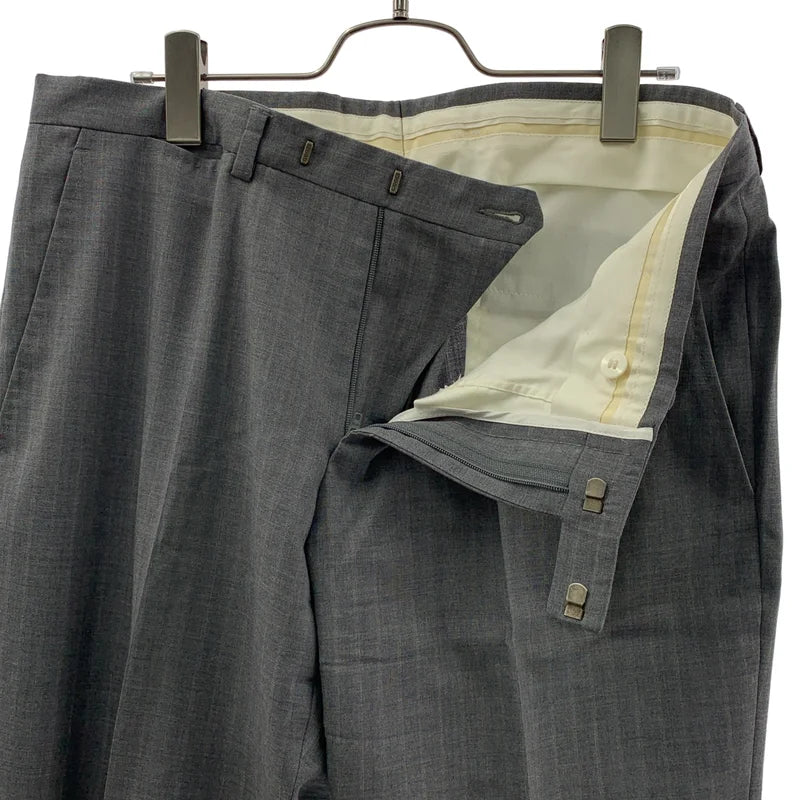 GUCCI / グッチ | セットアップ ロゴボタン テーラードブレストジャケット 総裏地 / スラックス パンツ | 50 | グレー | メンズ